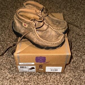 Twisted X Tan and Black Boots with Rugged Tread